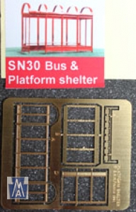 96630 N, Plattform Shelter, Bausatz, Messing