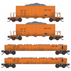 993 02 010 Amtrak® MOW Weathered 4-Pack