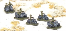 G141 Motorcycles w/ Sidecars, Kit, 1:285