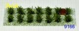 9166 Polak Low bushes fine foilage green mix, ca. 15mm, 14 pcs,