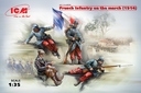 35705, ICM: French Infantry on the march(1914)4Figur in 1:35 [3315705], Kit