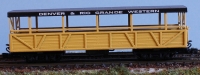 30094 RTR Nn3 Open Observation Car yellow D&RGW